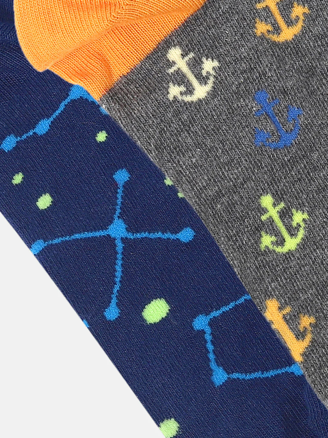 Pack of Two Ankle Length Socks - Blue & Grey - Image 5