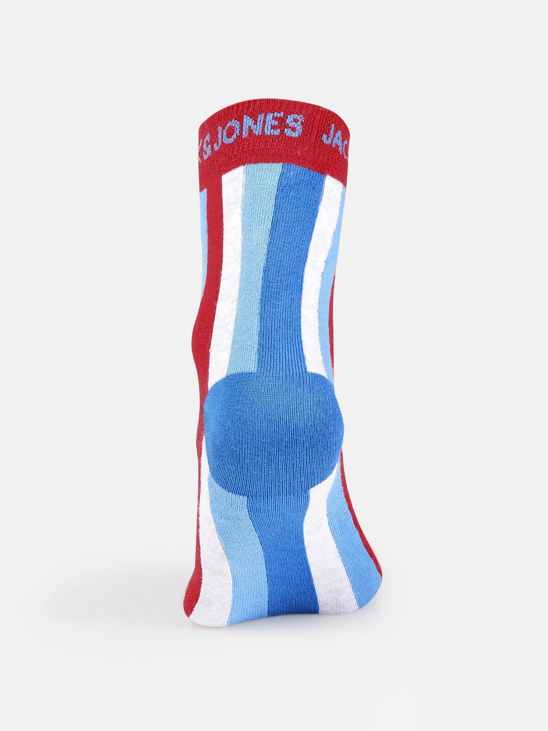 Blue Striped Mid Calf Length Socks - Image 3