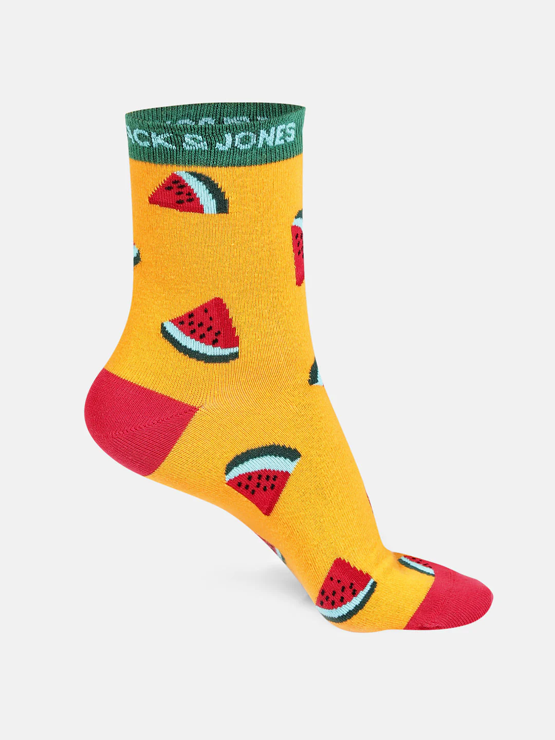 Yellow Mid Calf Length Socks