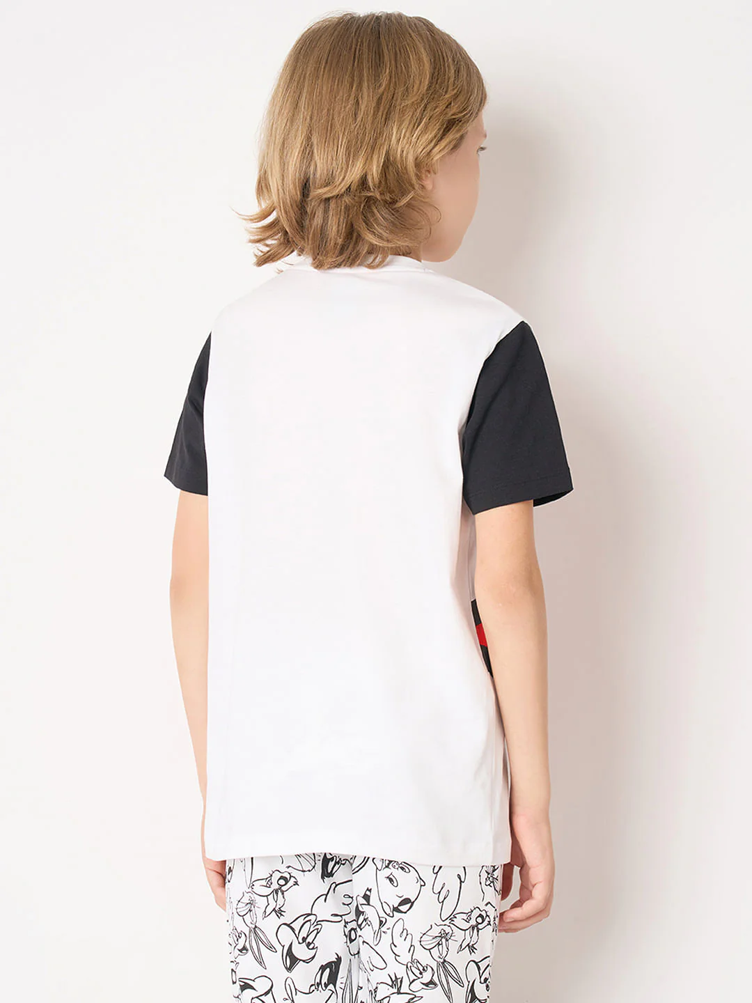 Looney Tunes White Bugs Bunny Colourblocked T-shirt - Image 4