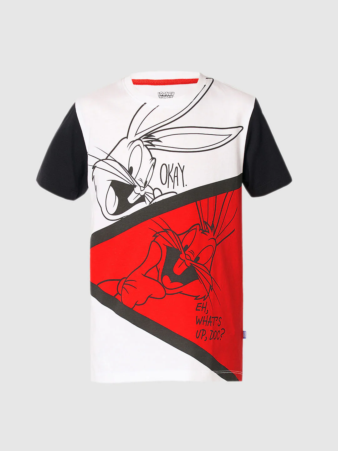 Looney Tunes White Bugs Bunny Colourblocked T-shirt - Image 7
