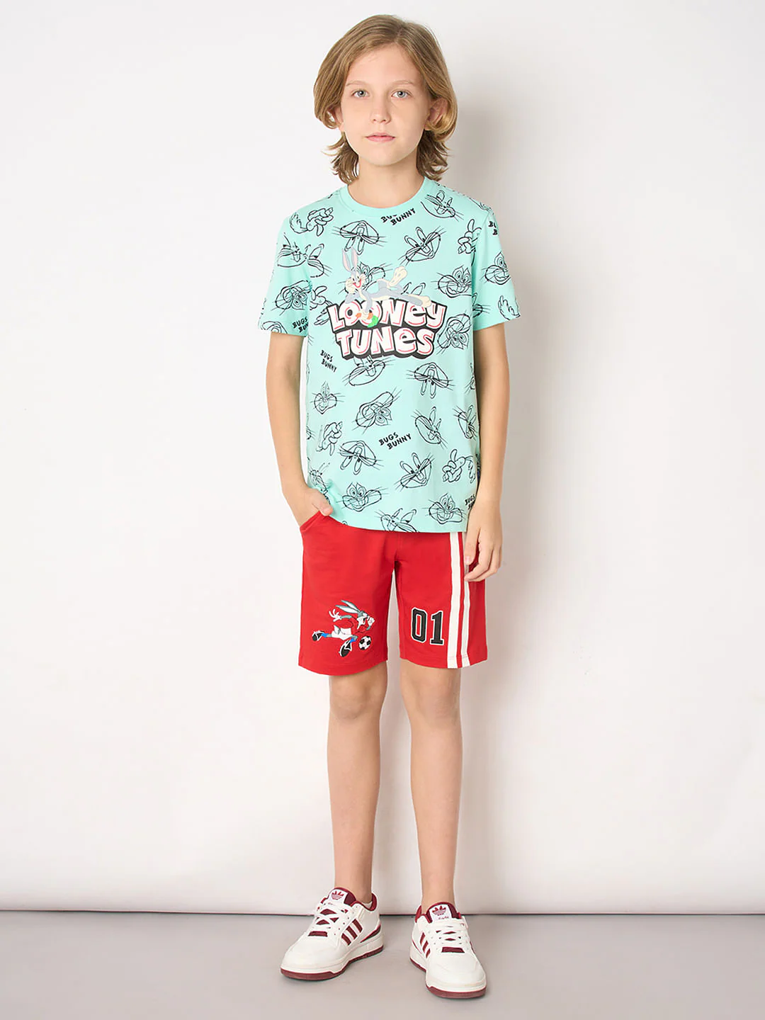 Looney Tunes Blue Bugs Bunny Print T-shirt - Image 5
