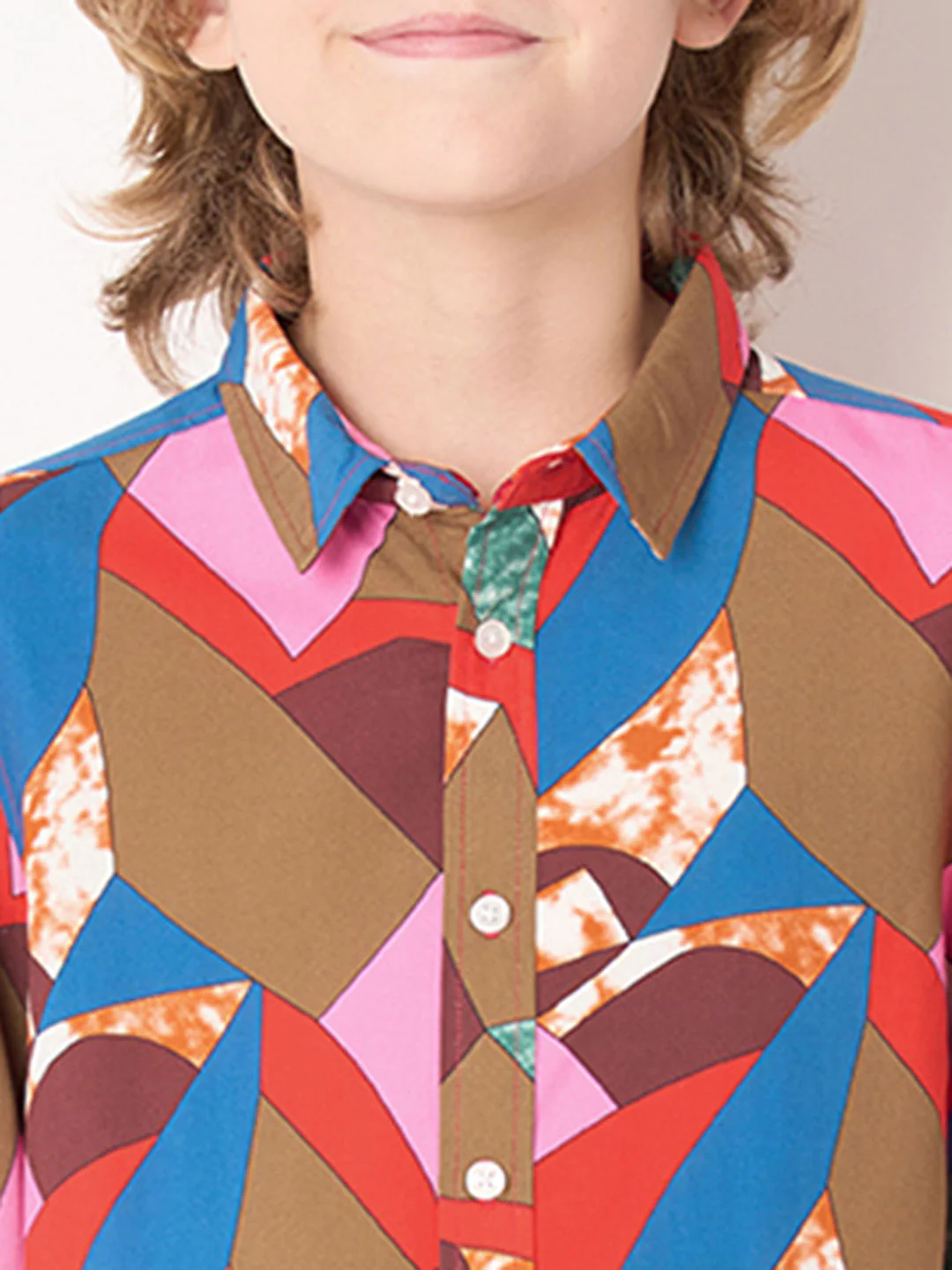 Boys Red Graffiti Print Shirt - Image 6