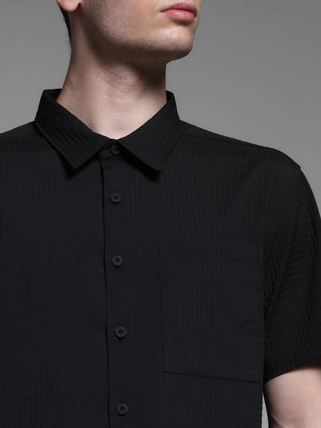BLACK SHORT SLEEVES SHIRT - Image 5
