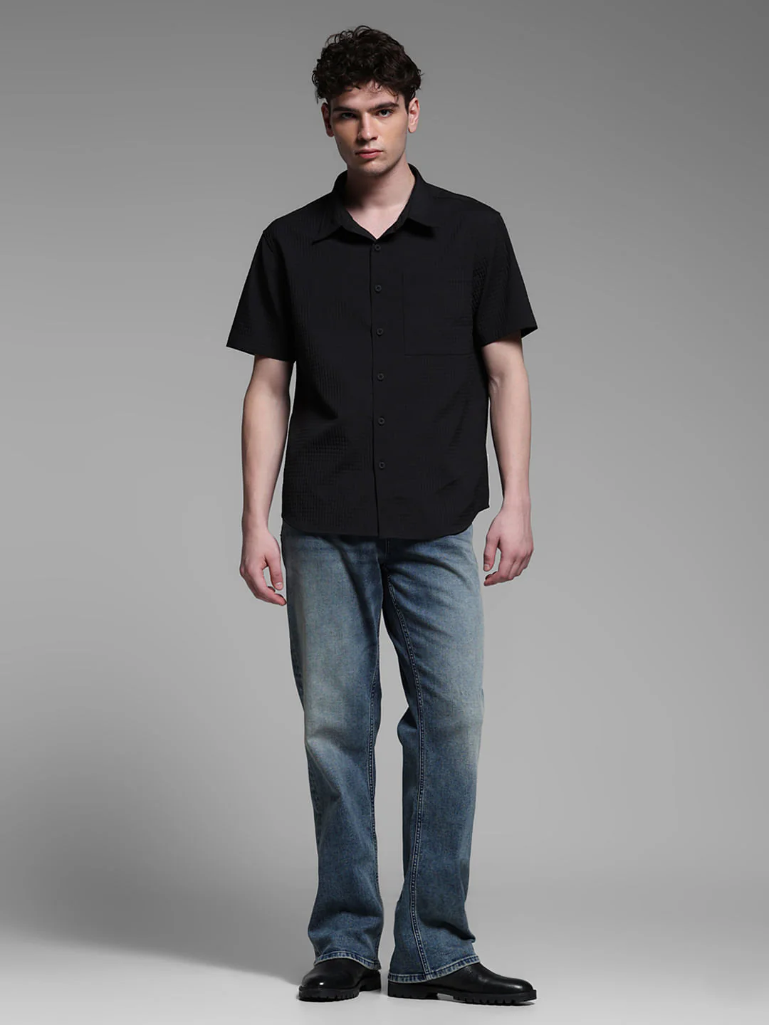 BLACK SHORT SLEEVES SHIRT - Image 6
