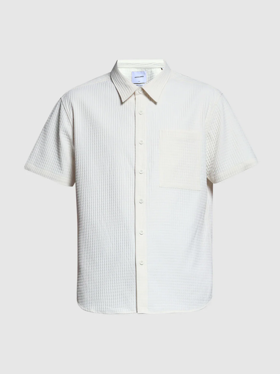 WHITE DOBBY CHECK SHIRT - Image 7