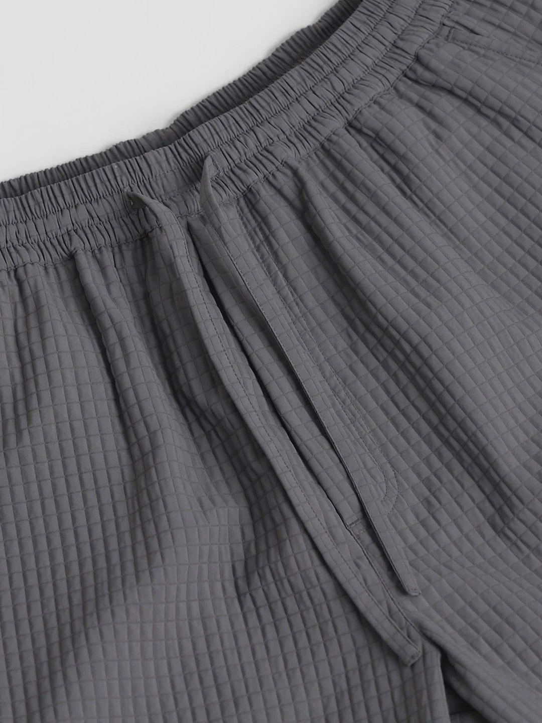 Grey Dobby Co-ord Set Shorts - Image 5