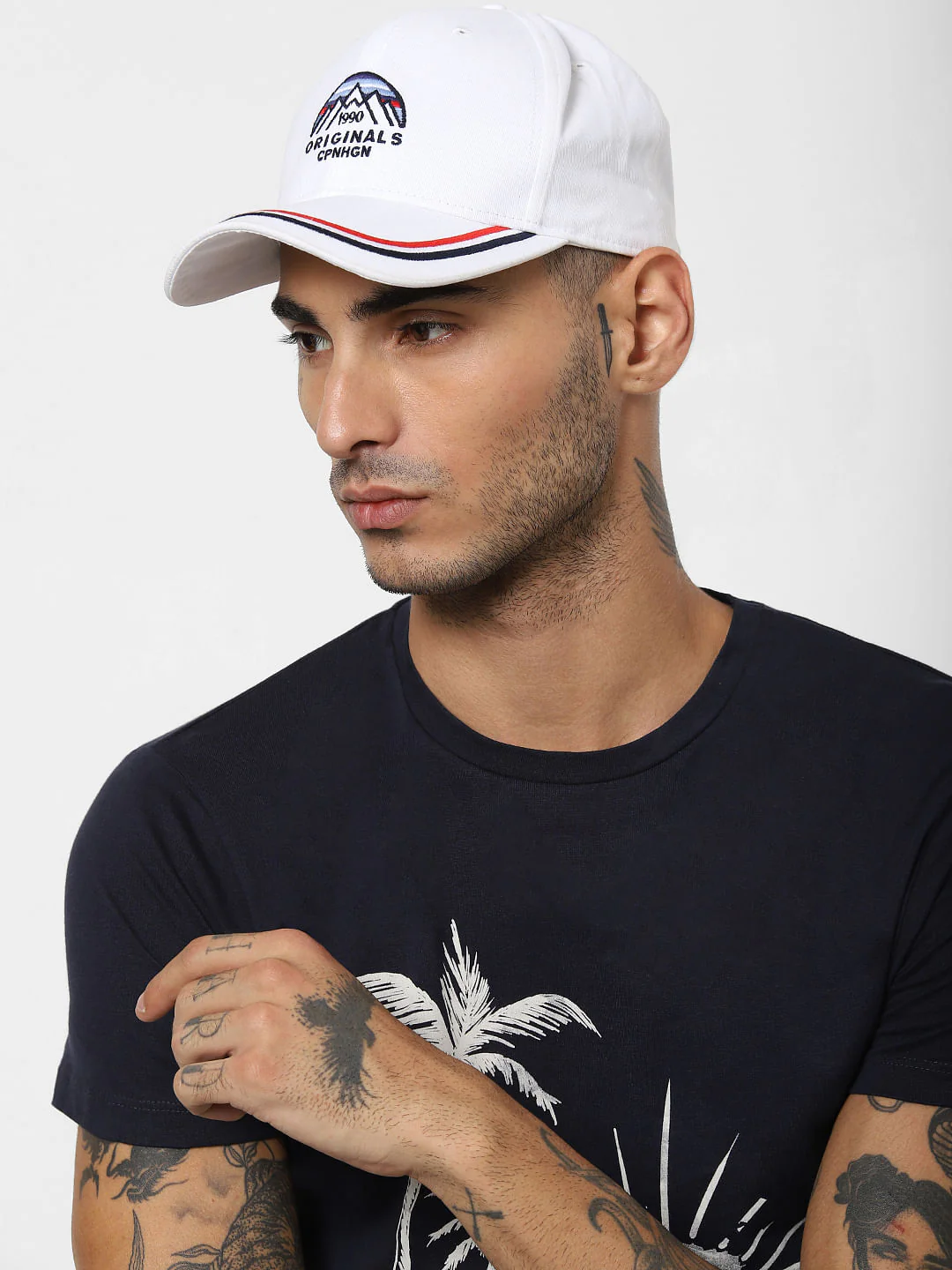 White Snapback Cap