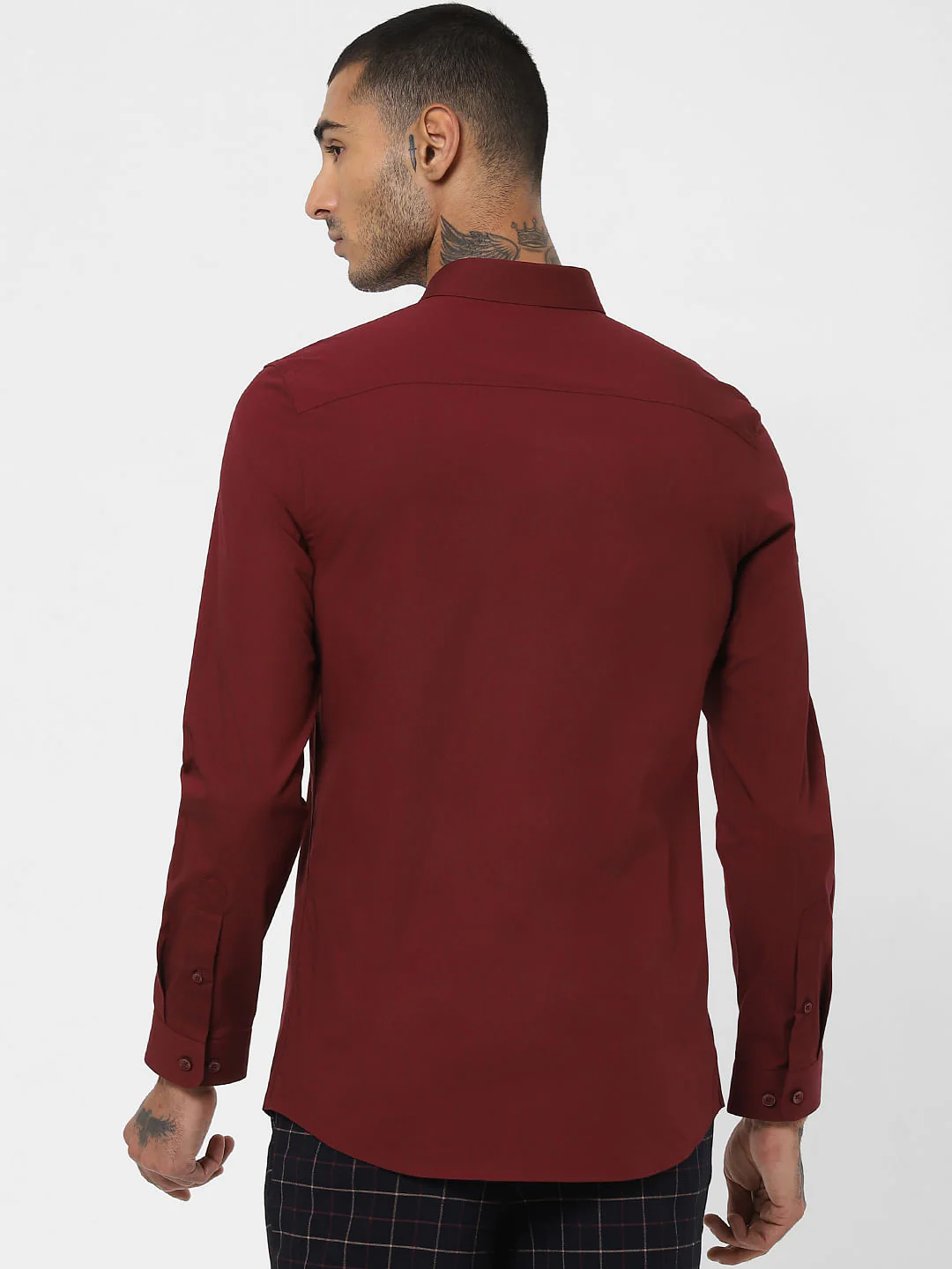 Maroon Full Sleeves Shirt - Image 4