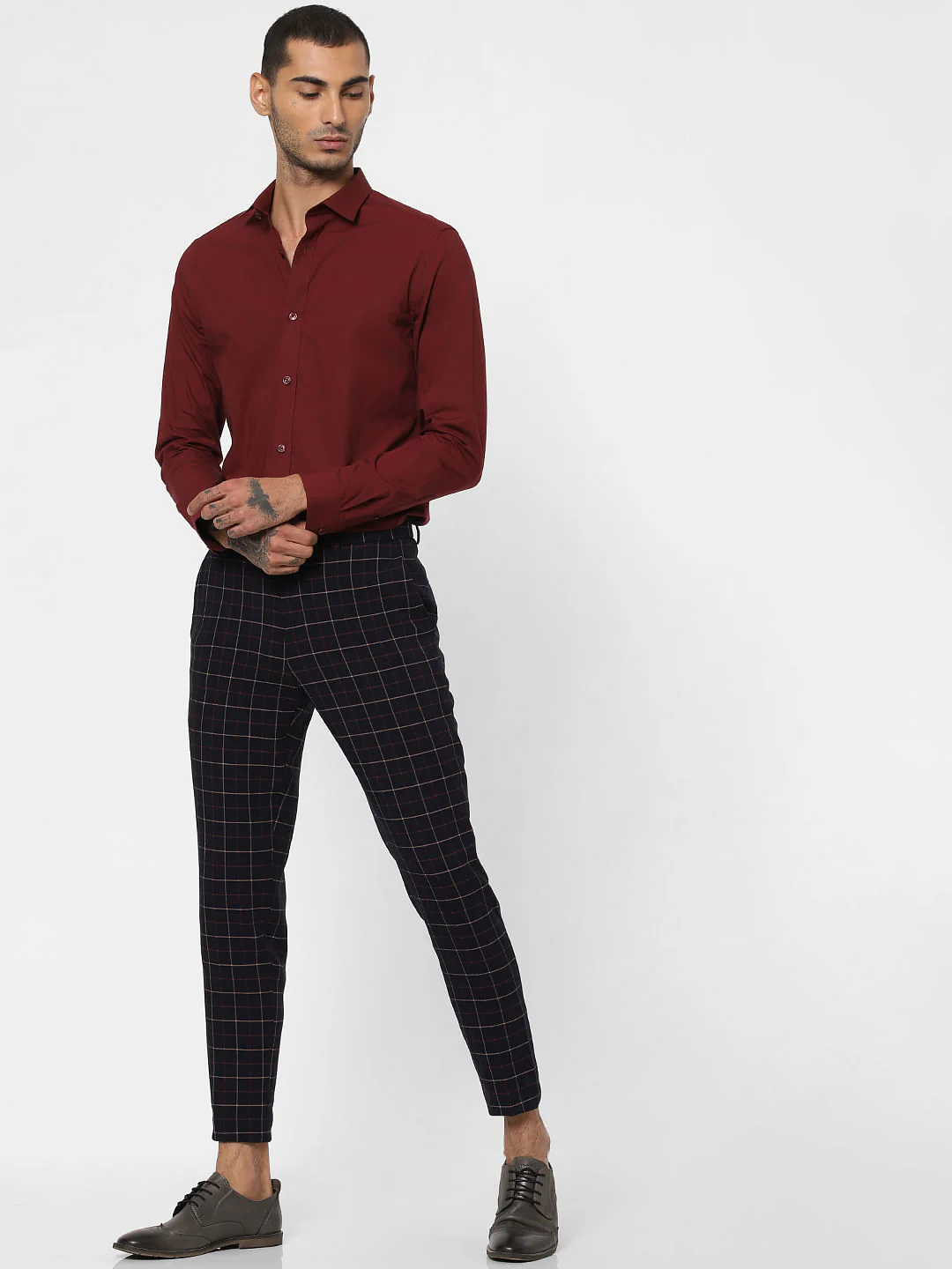 Maroon Full Sleeves Shirt - Image 6