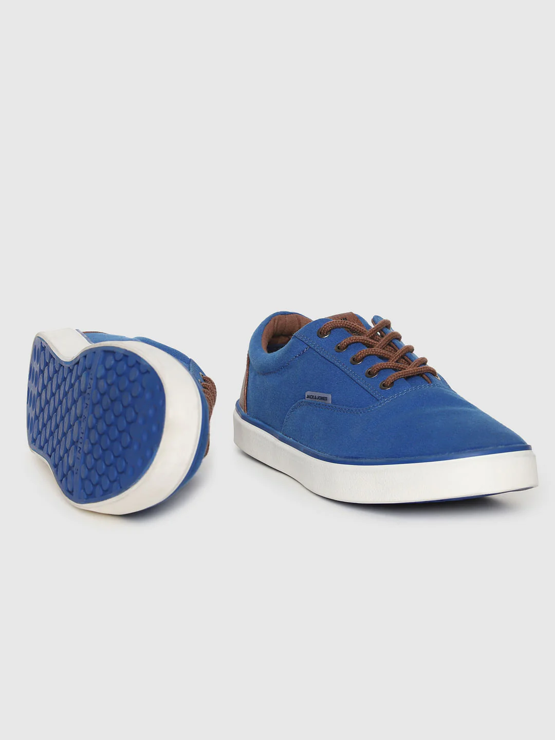 Blue Contrast Lace Sneakers