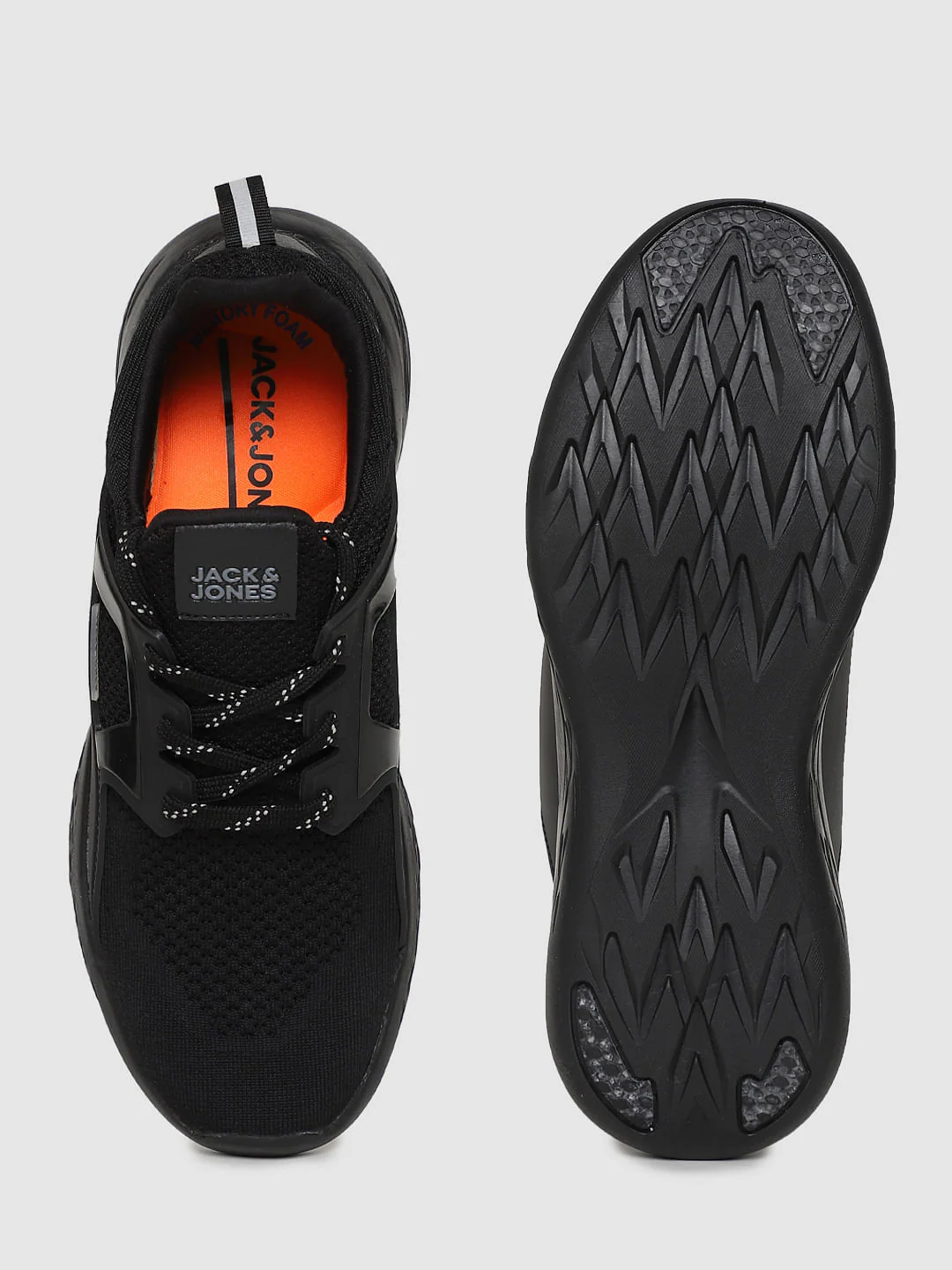 Black Mesh Detail Sneakers - Image 4