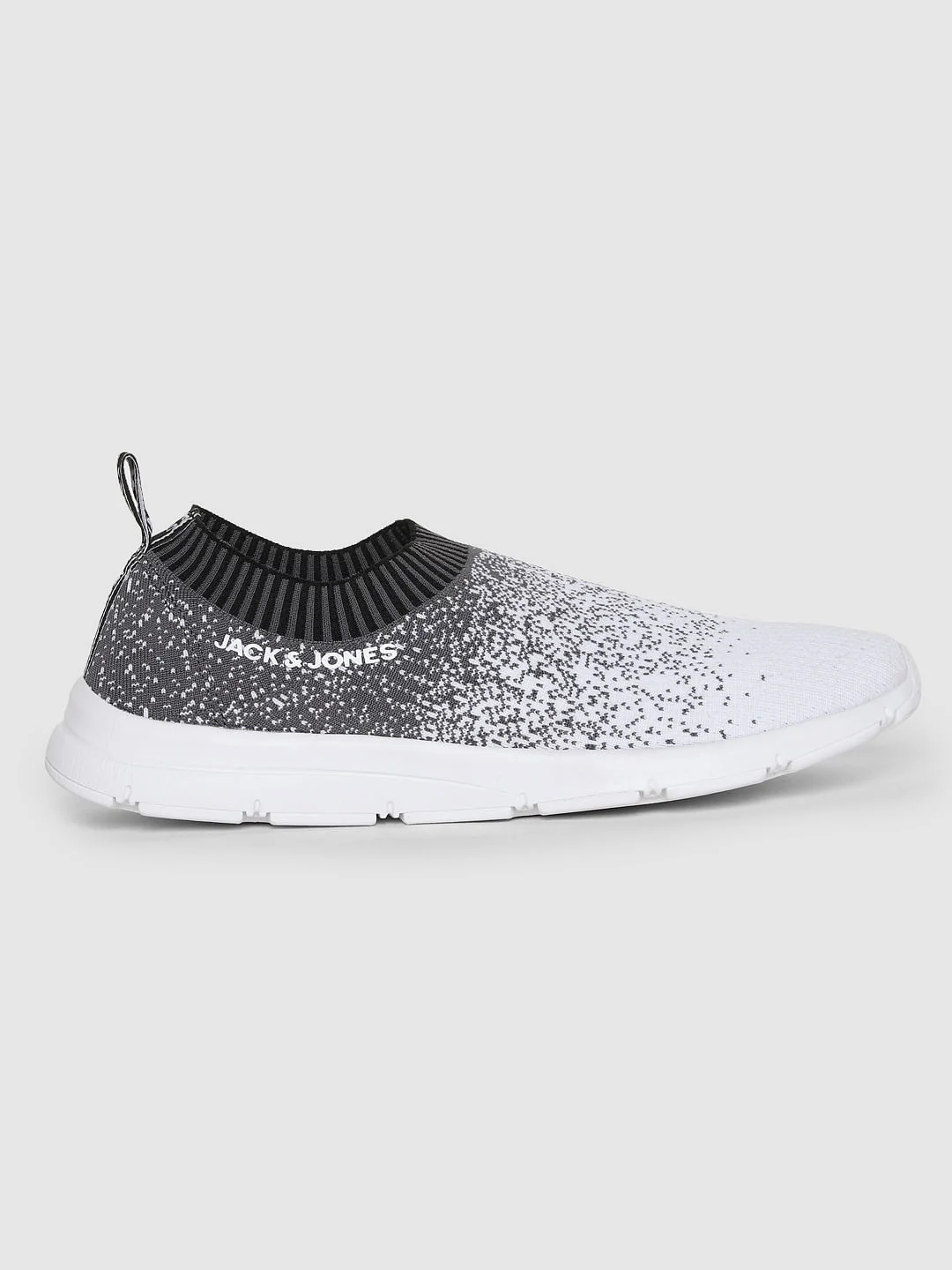 Grey Printed Slip On Sneakers - Image 2