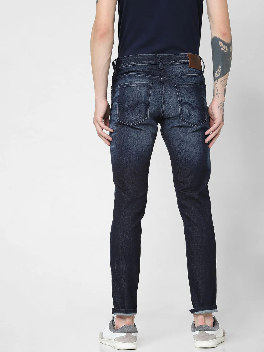 Dark Blue Low Rise Glenn Slim Fit Jeans - Image 4