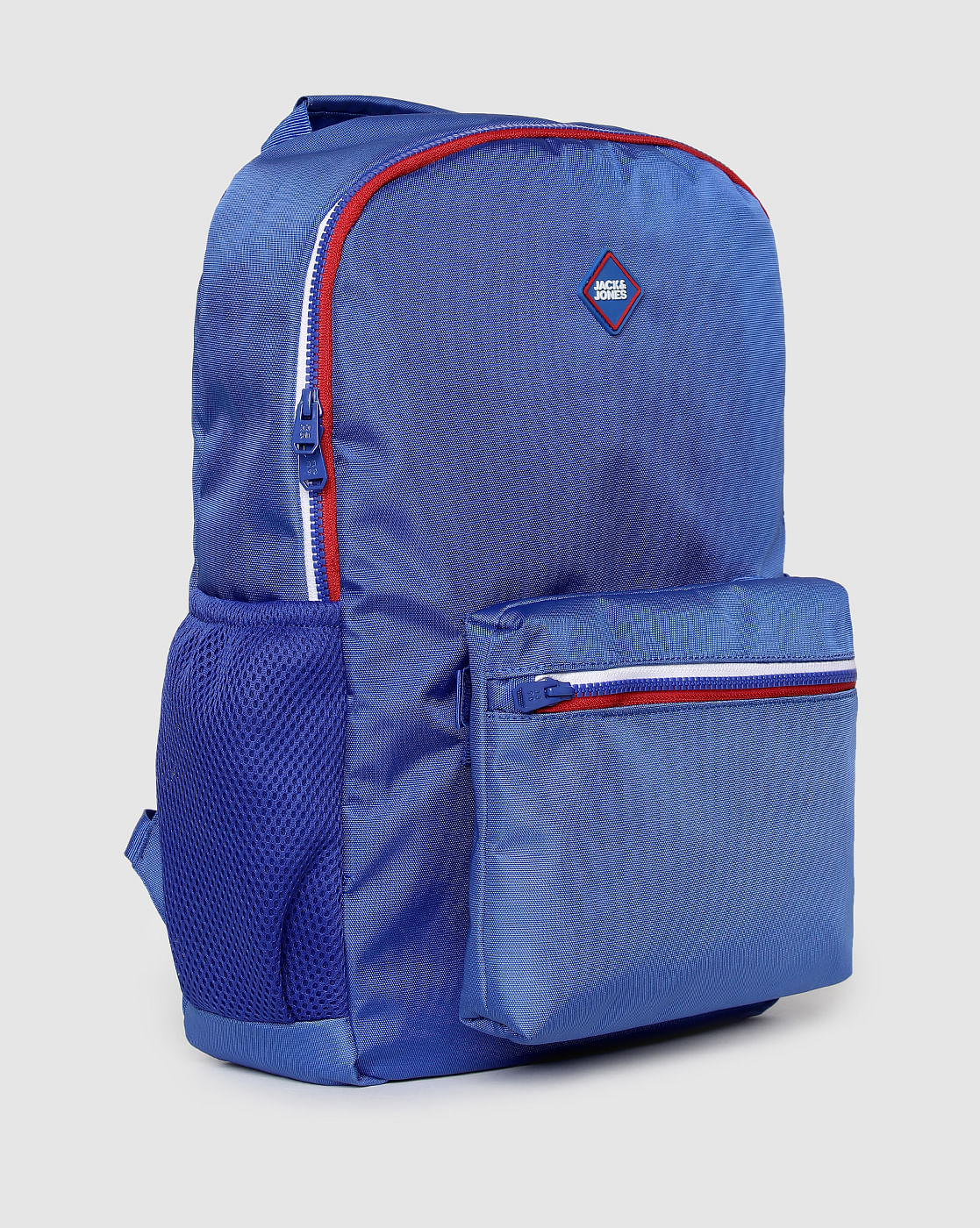 Blue Contrast Zipper Backpack - Image 7