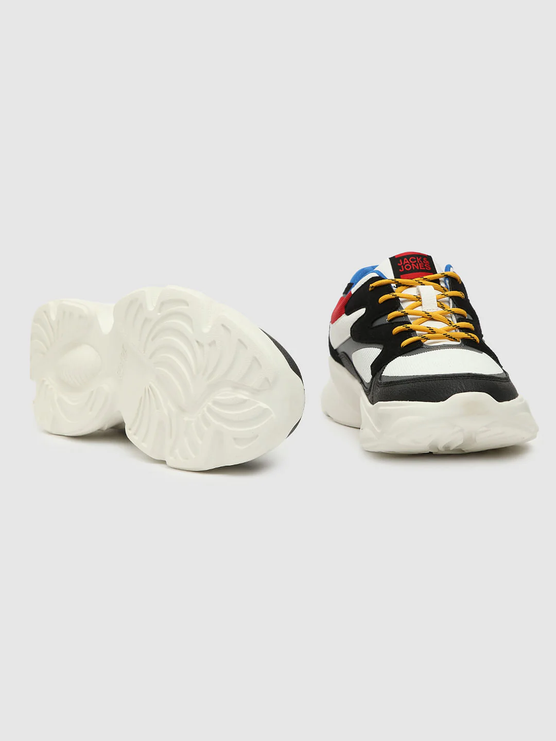 Black Colourblocked Sneakers