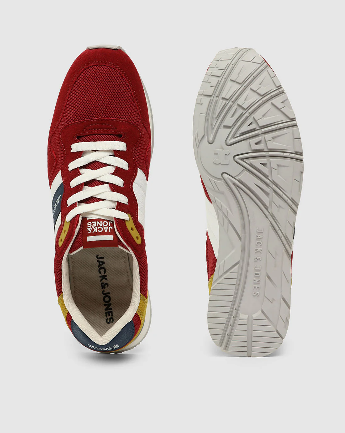 Red Mesh Detail Sneakers - Image 4