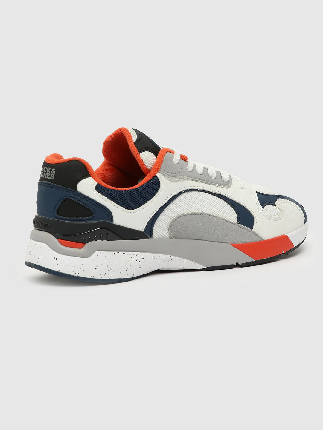 Blue Colourblocked PU Sneakers - Image 3