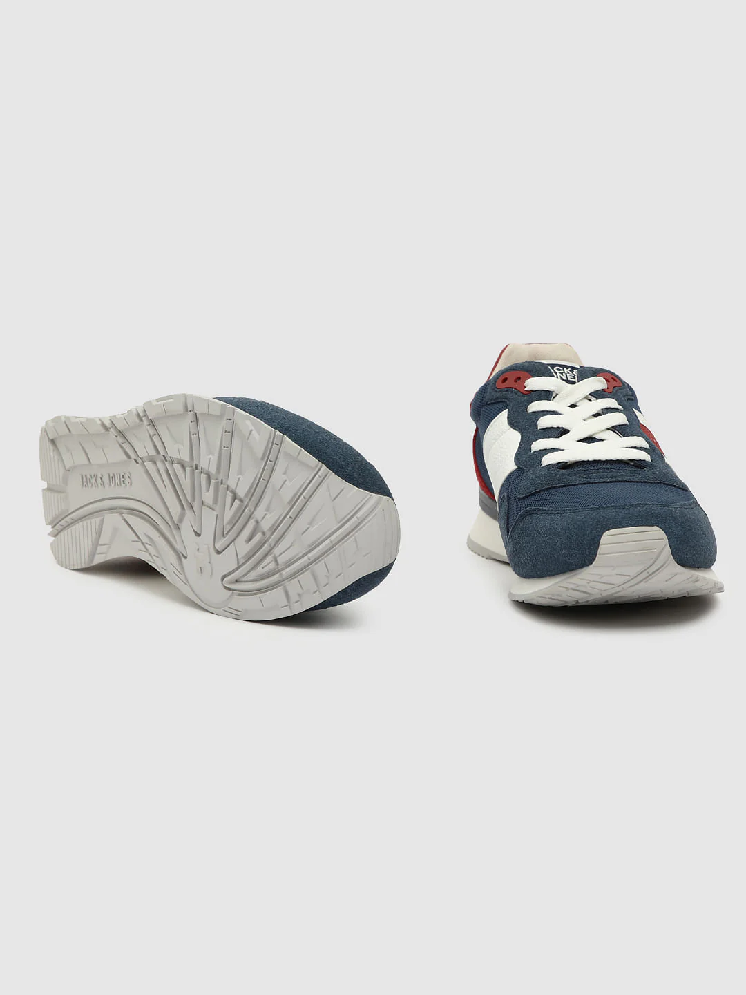 Blue Mesh Detail Sneakers