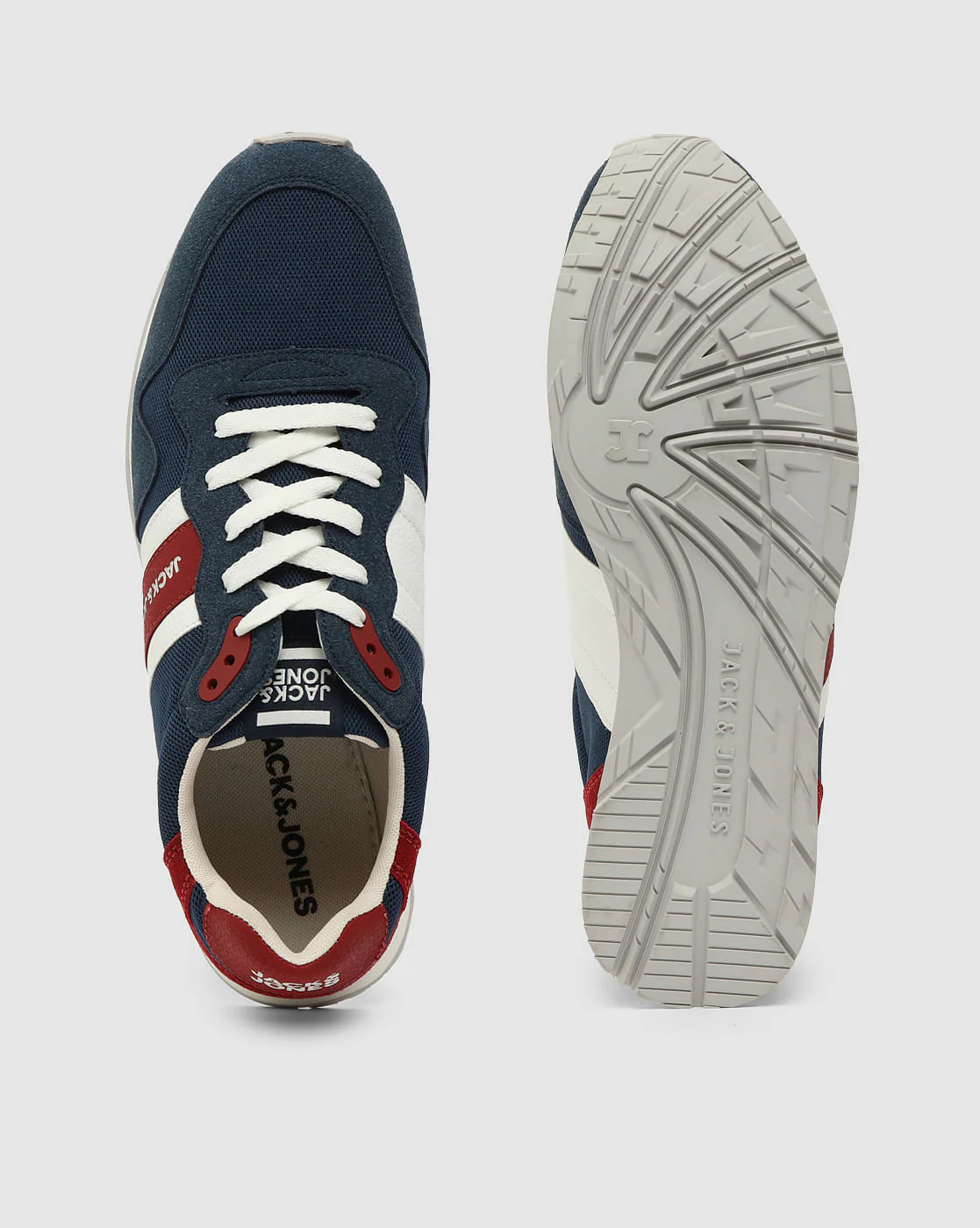 Blue Mesh Detail Sneakers - Image 4