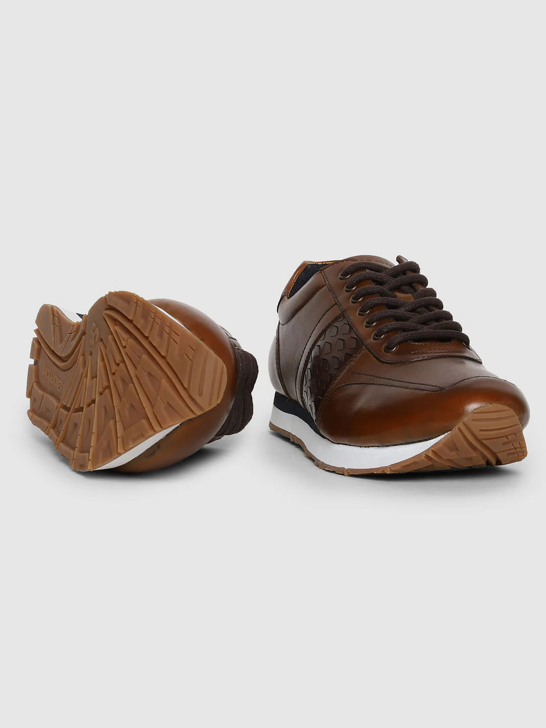 Brown Leather Sneakers