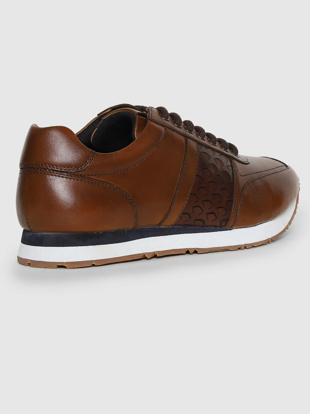 Brown Leather Sneakers - Image 3