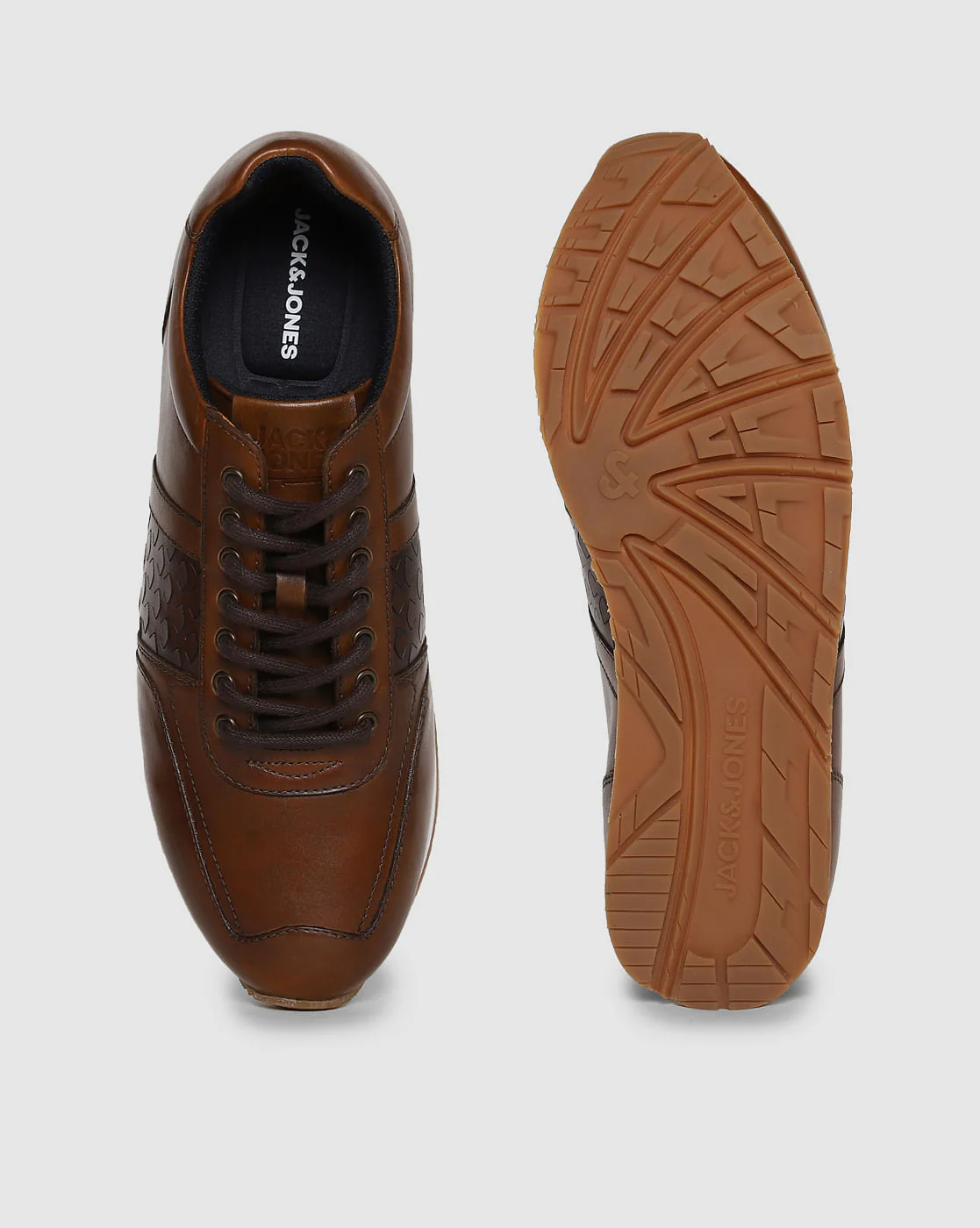 Brown Leather Sneakers - Image 5