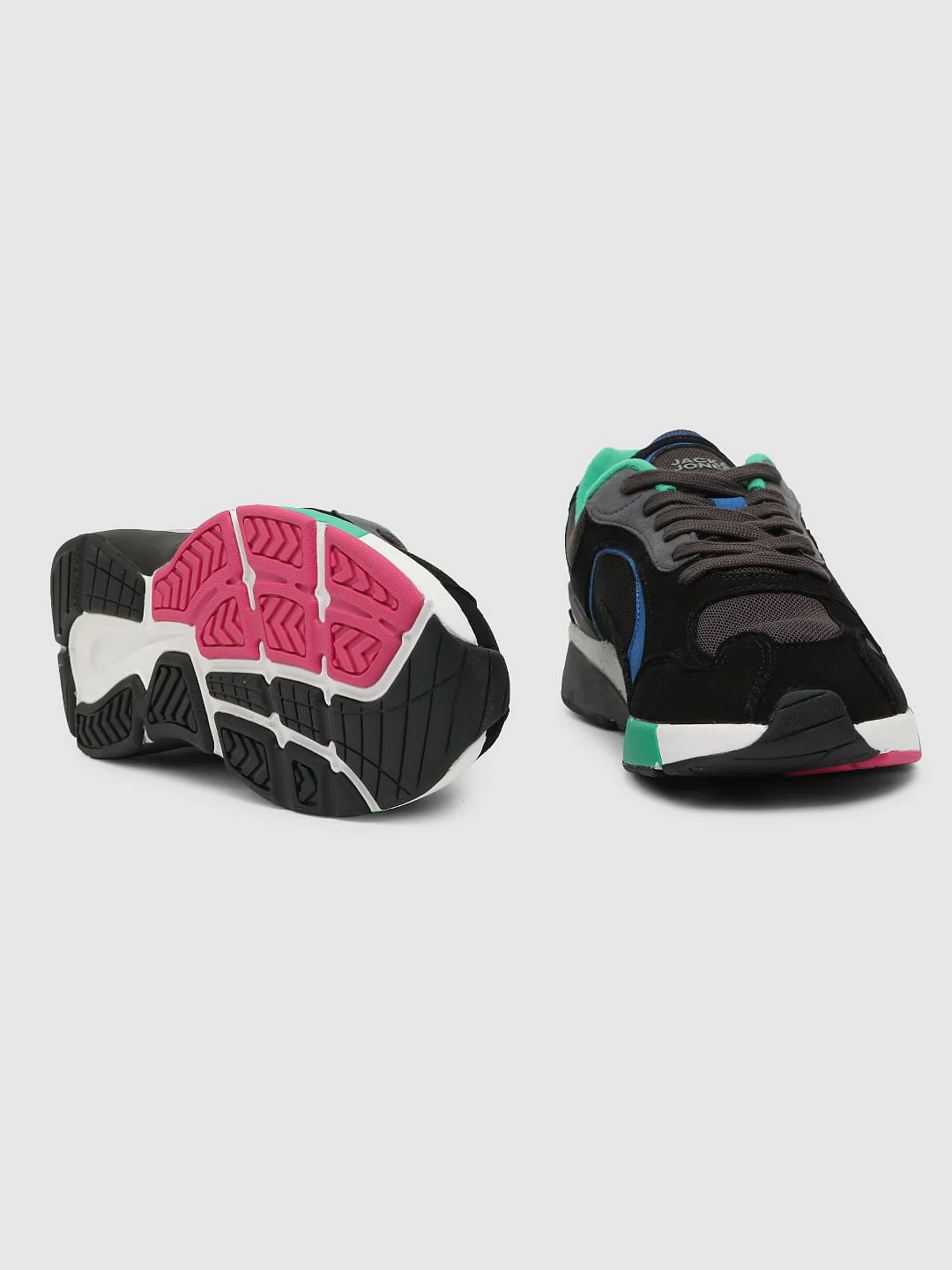 Black Colourblocked Sneakers