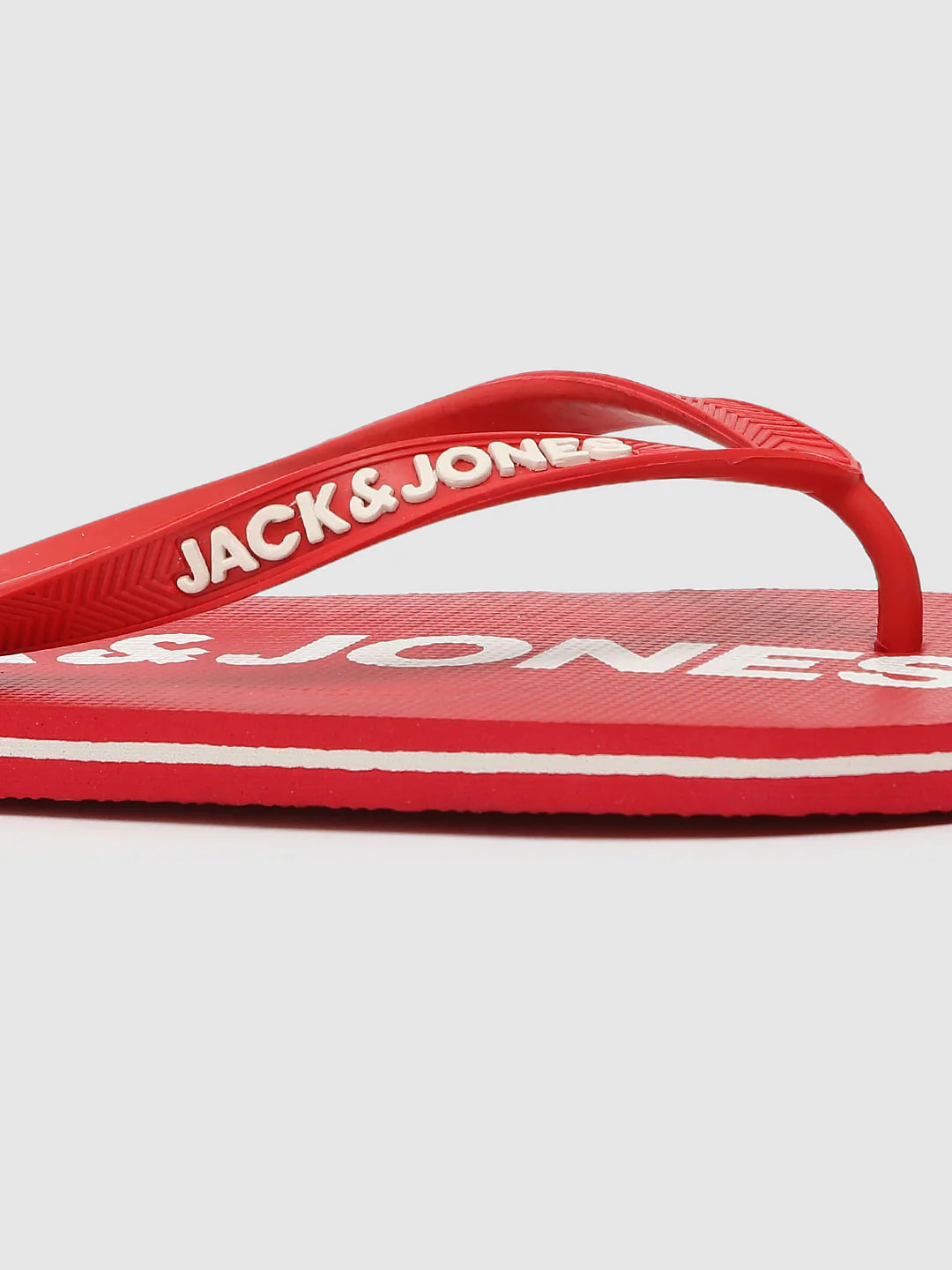 Red Logo Print Flip Flops - Image 5