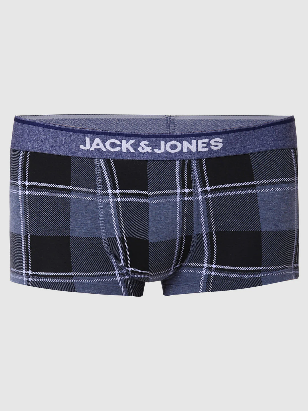 Blue Check Brazilian Trunks - Image 5