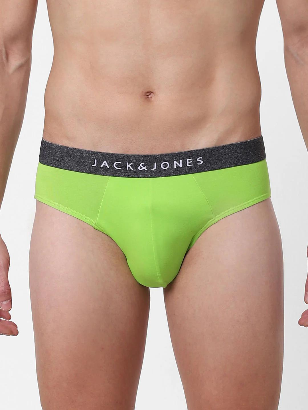 Green Logo Print Briefs