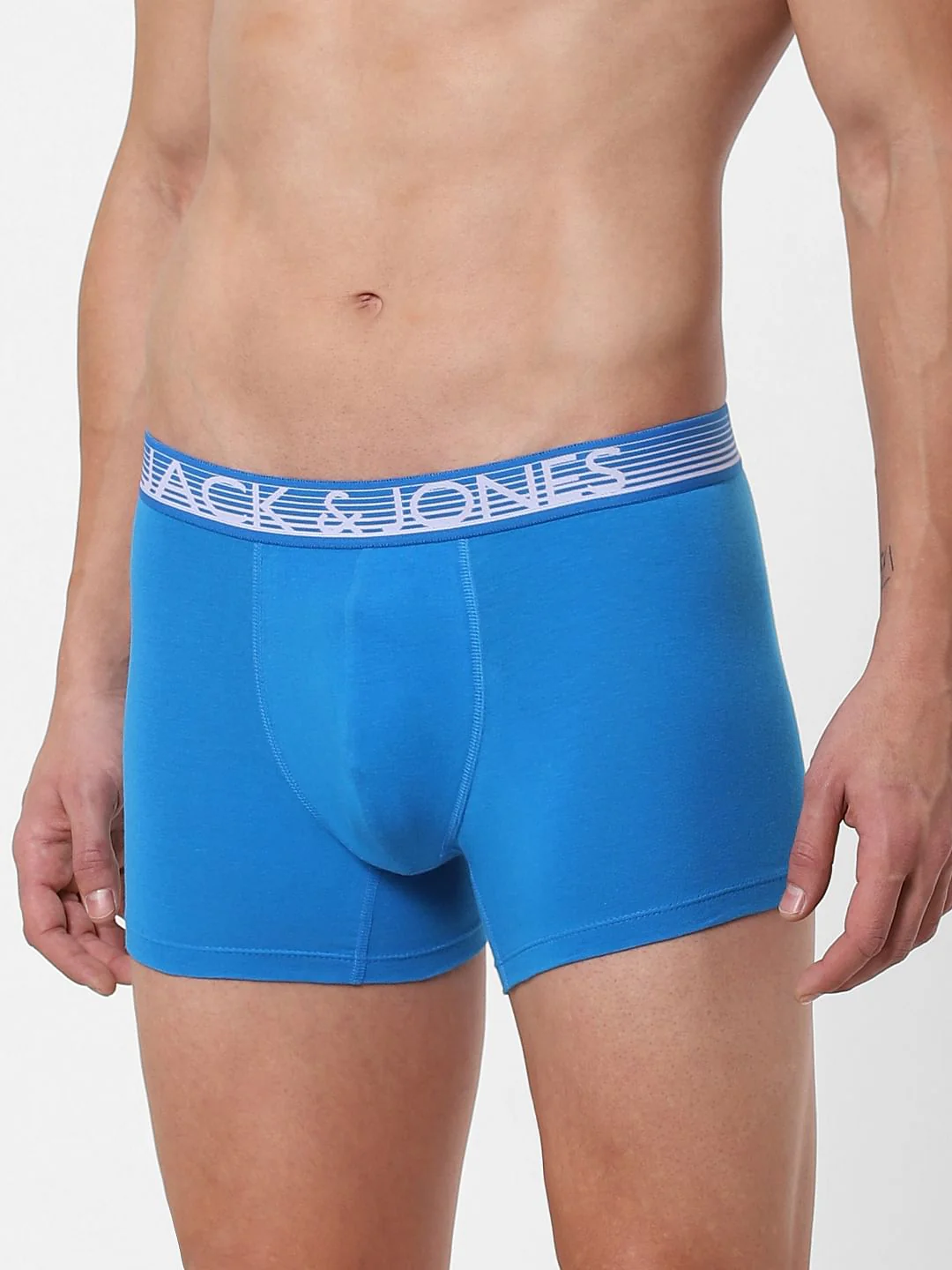 Blue Logo Print Trunks - Image 2