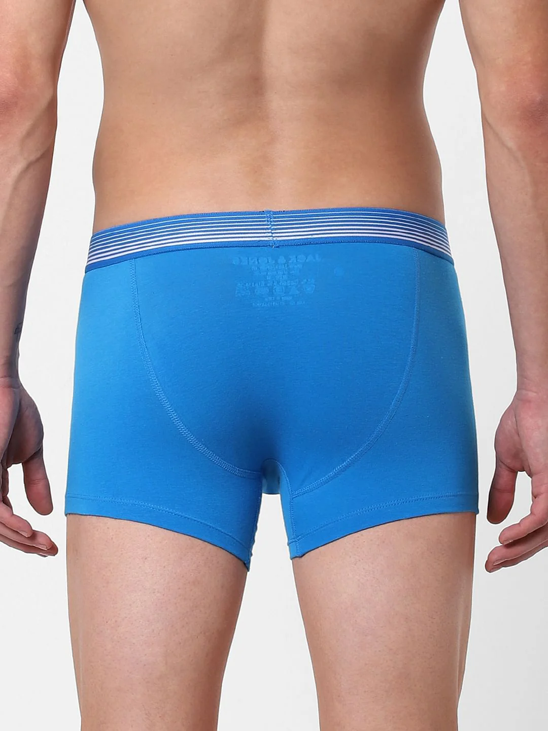Blue Logo Print Trunks - Image 3