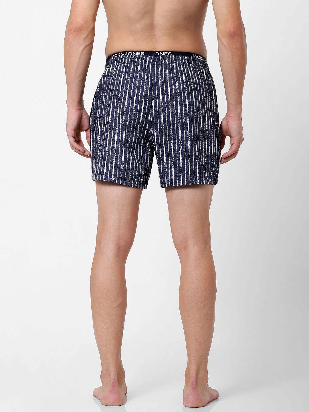 Dark Blue Striped Boxers - Image 3