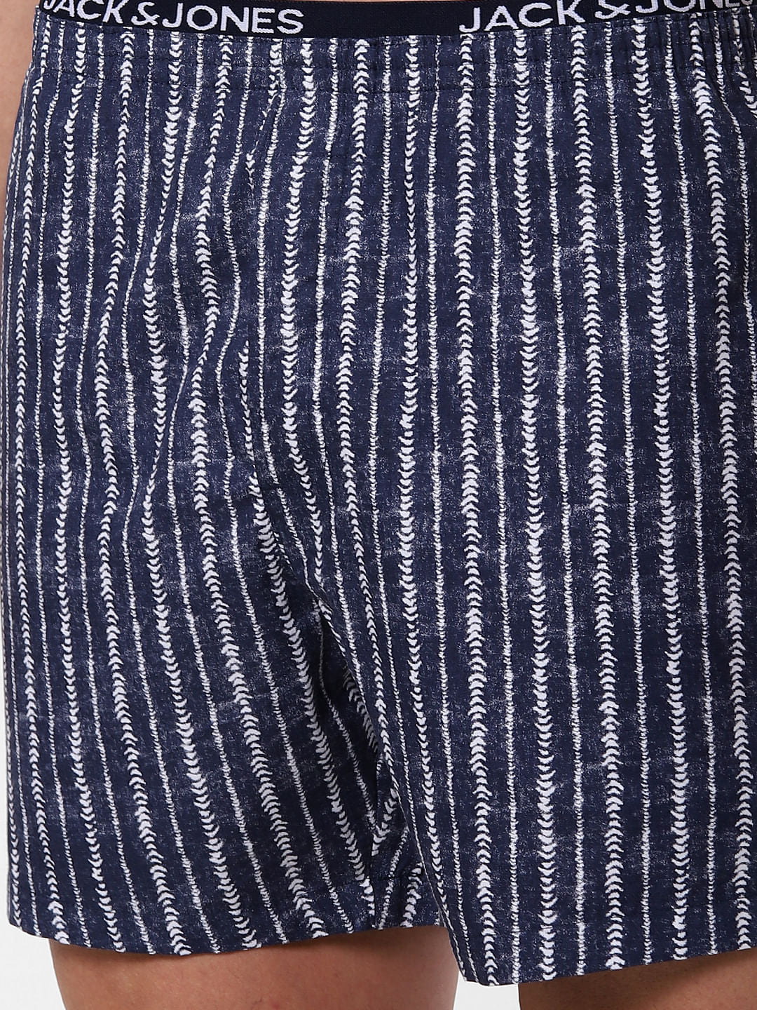 Dark Blue Striped Boxers - Image 4