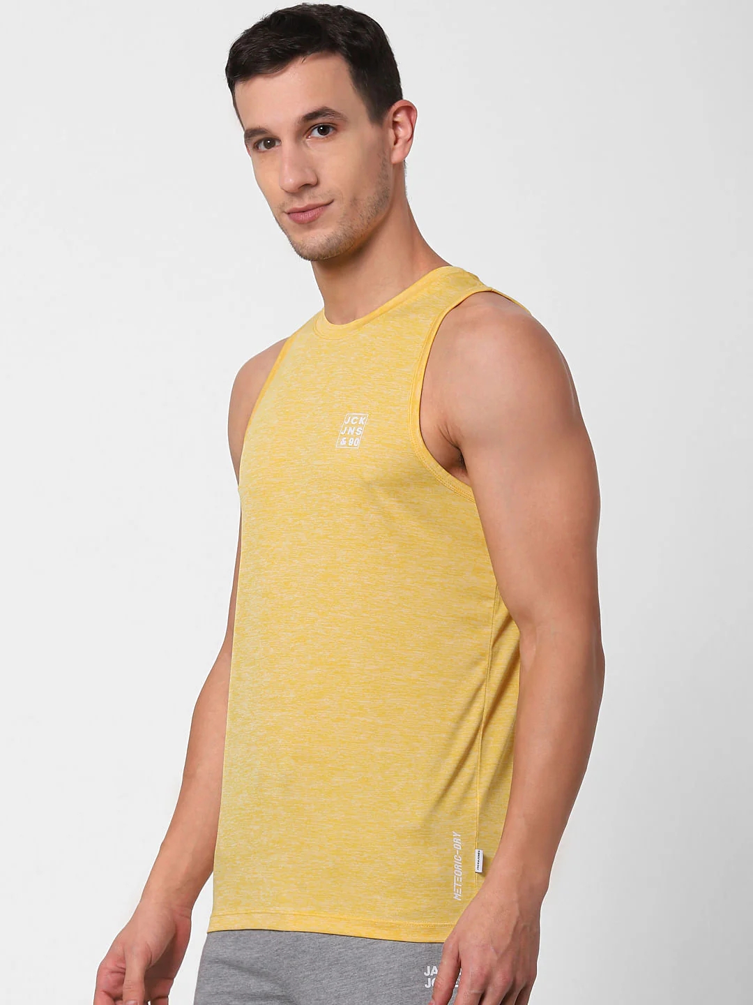 Yellow Back Printed Vest - Image 3