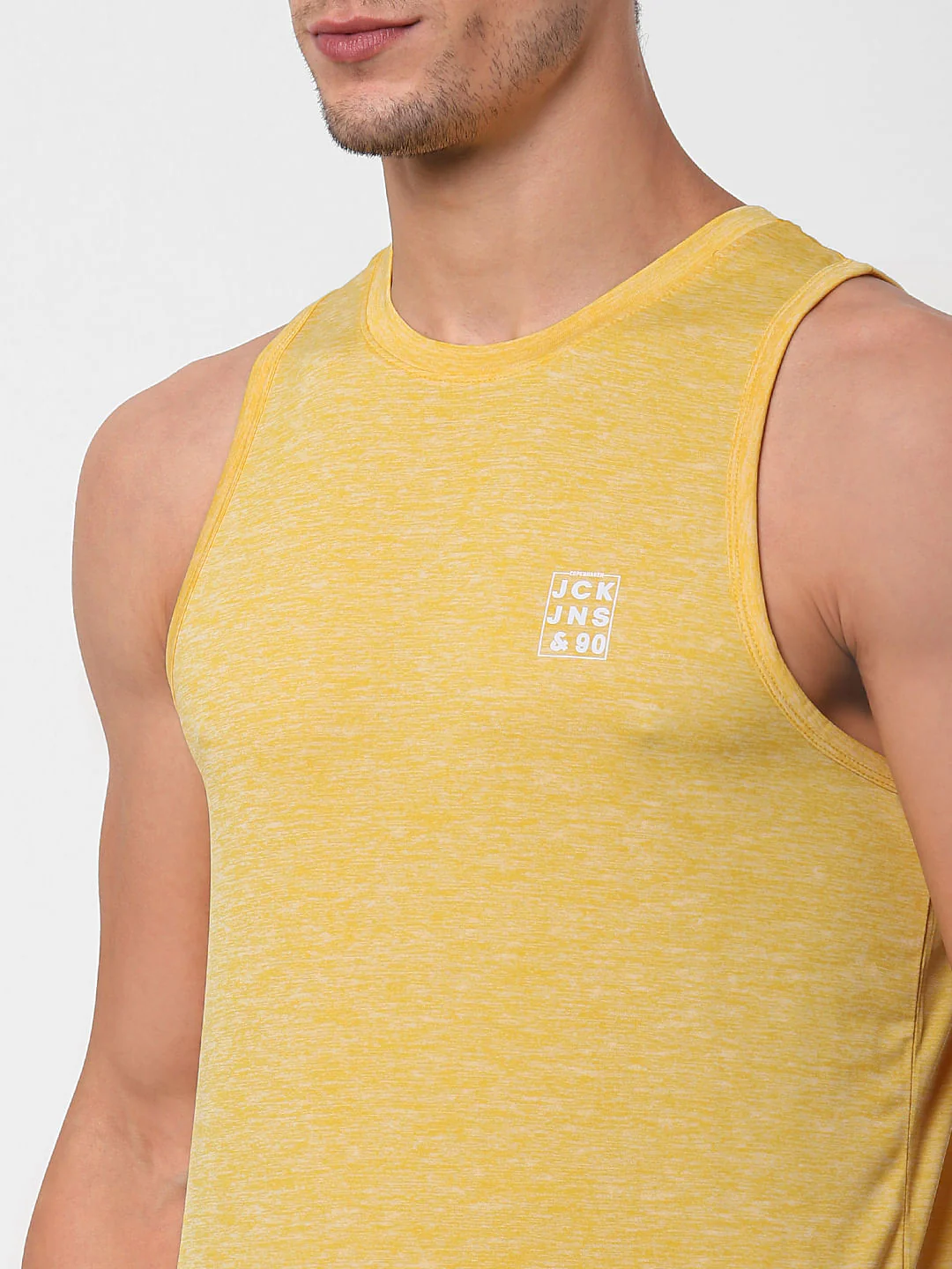 Yellow Back Printed Vest - Image 5