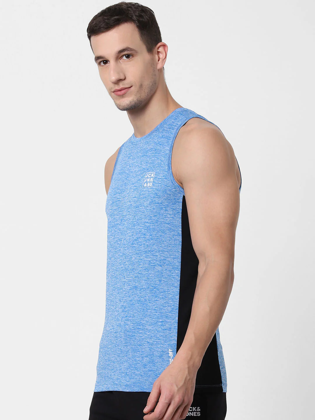 Blue Colourblocked Vest - Image 3