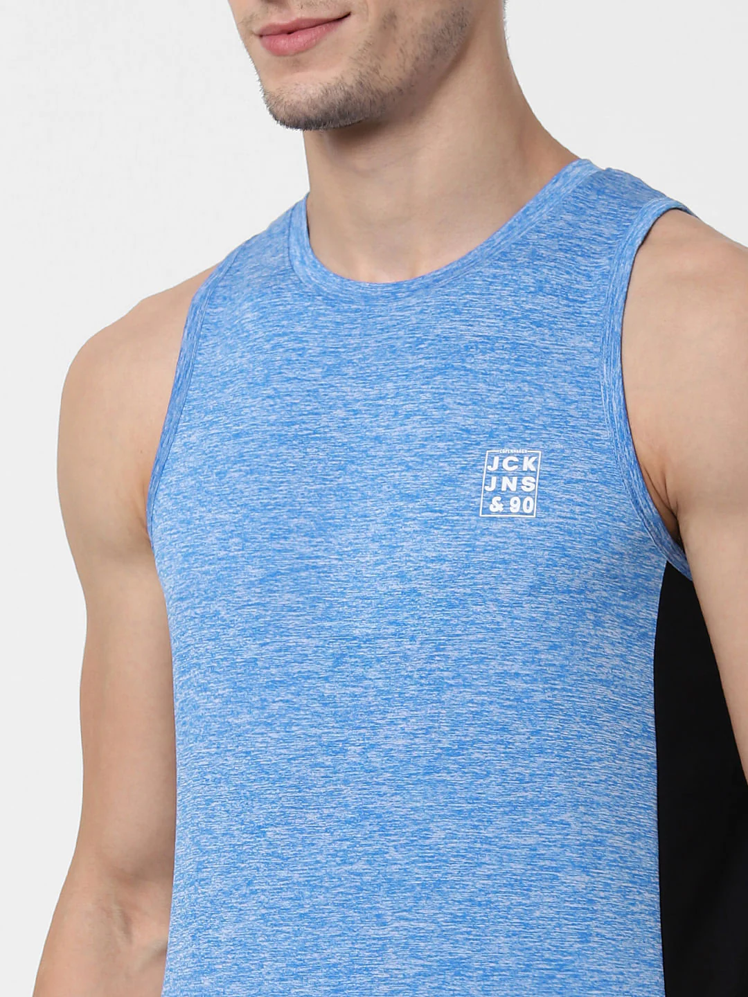 Blue Colourblocked Vest - Image 5