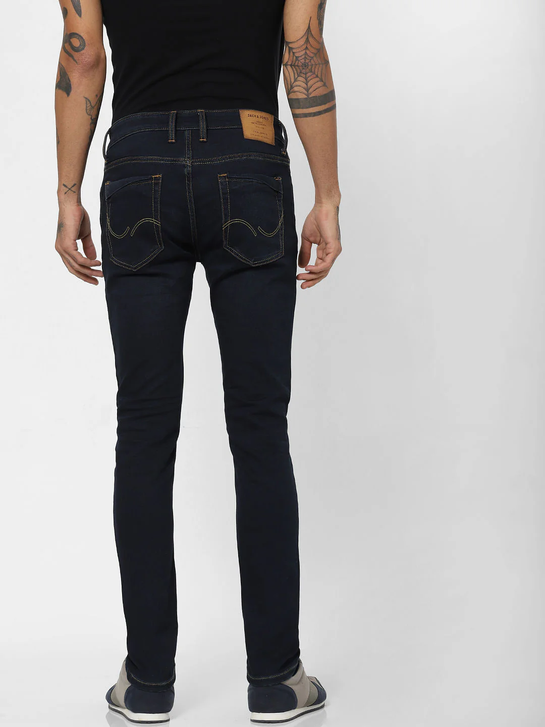 Dark Blue Low Rise Ben Skinny Fit Jeans - Image 4