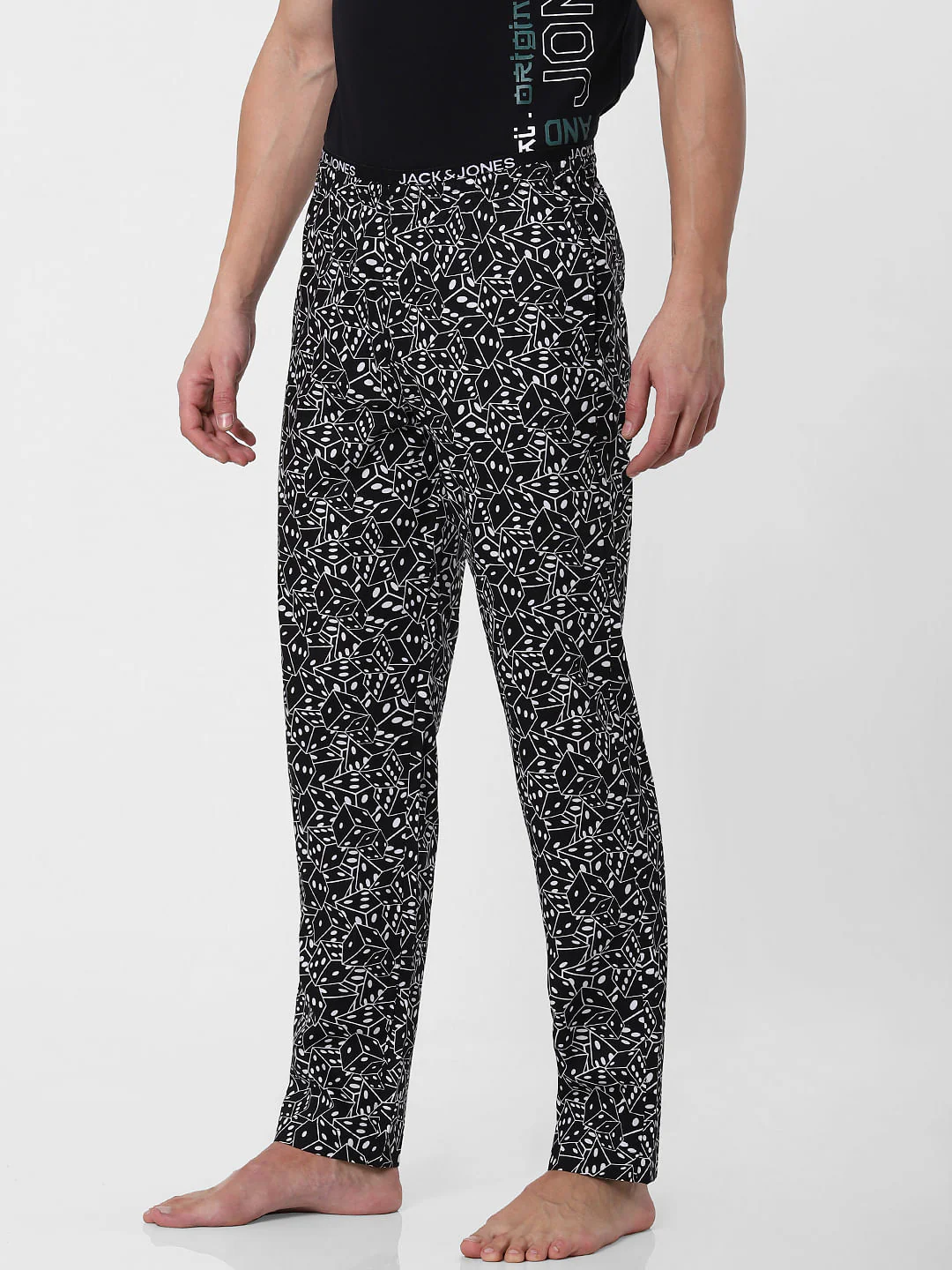 Black Dice Print Pyjama - Image 3
