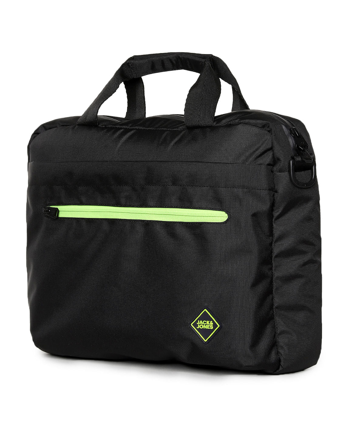 Black Logo Print Laptop Bag - Image 2
