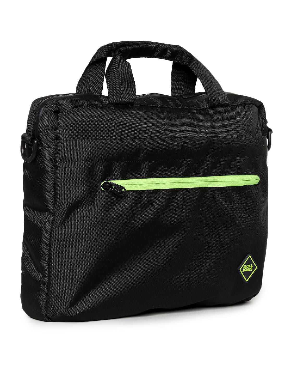 Black Logo Print Laptop Bag - Image 4