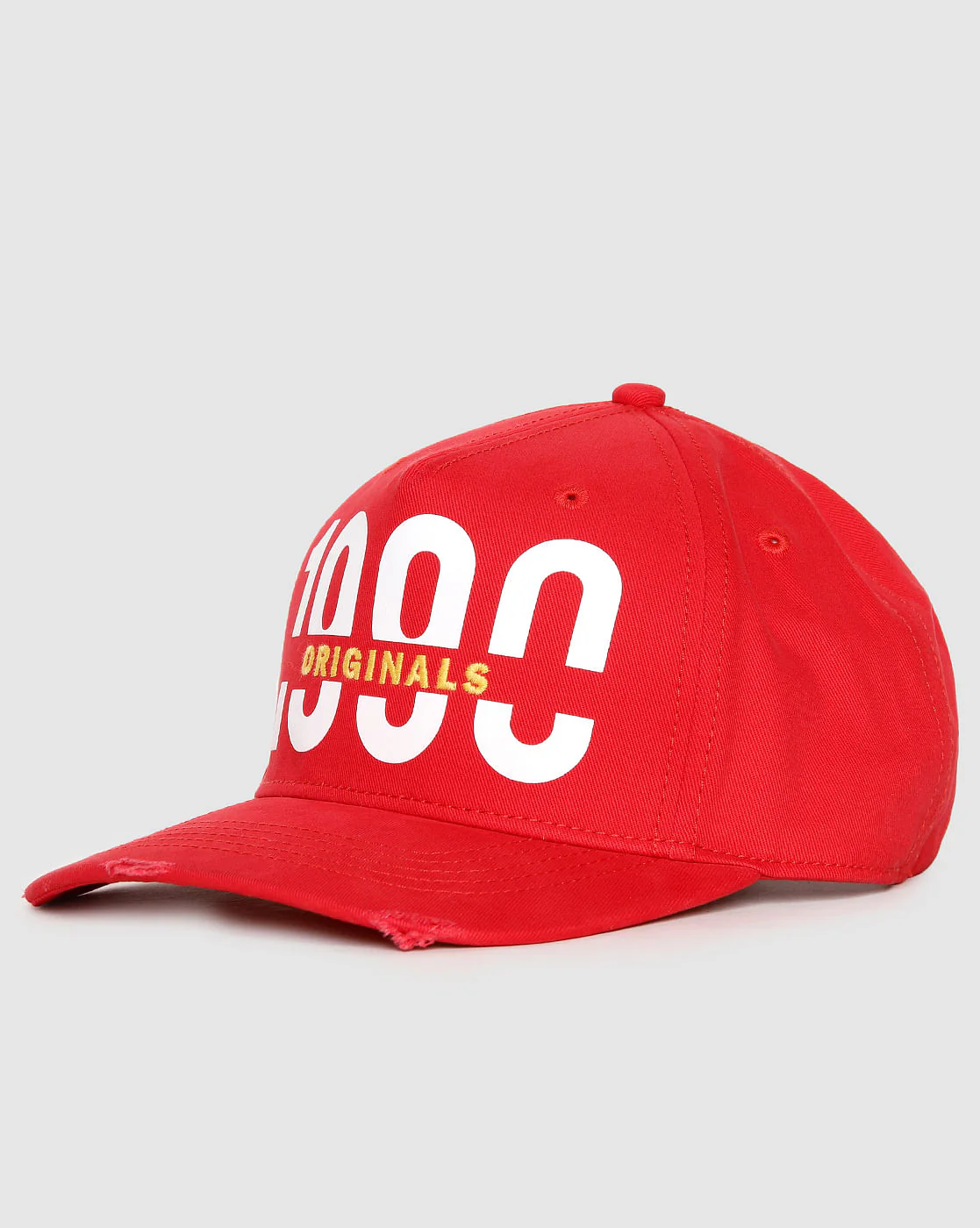 Red Logo Print Baseball Cap - Image 2