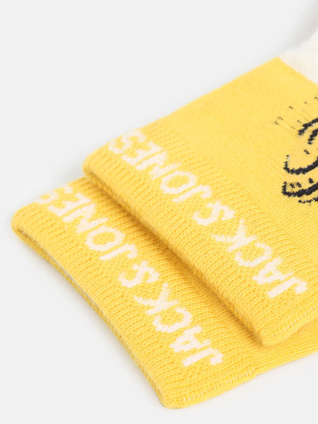 X Johnny Bravo White Colourblocked Mid Calf Length Socks - Image 6