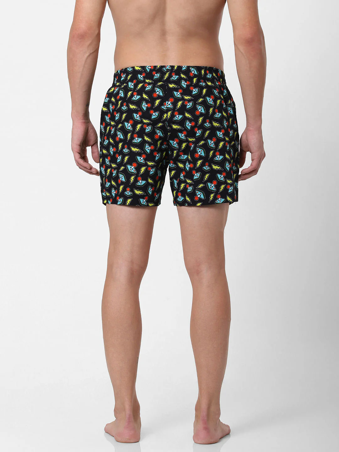 Black Graphic Print Boxers - Image 3
