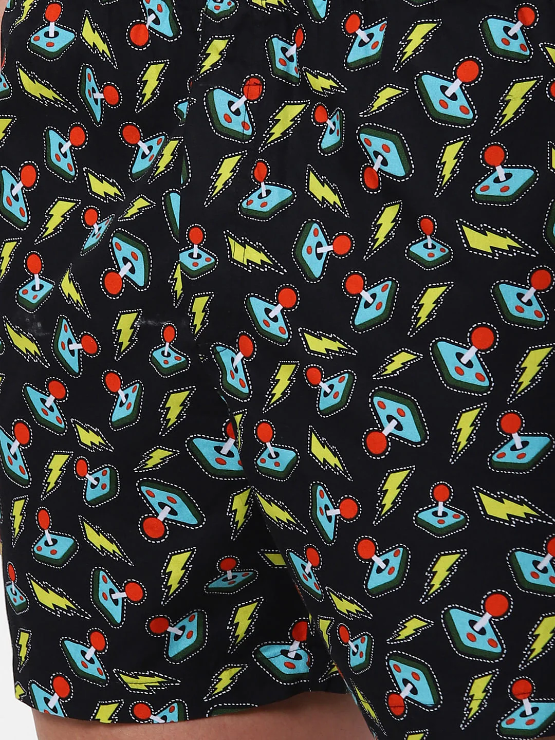 Black Graphic Print Boxers - Image 4