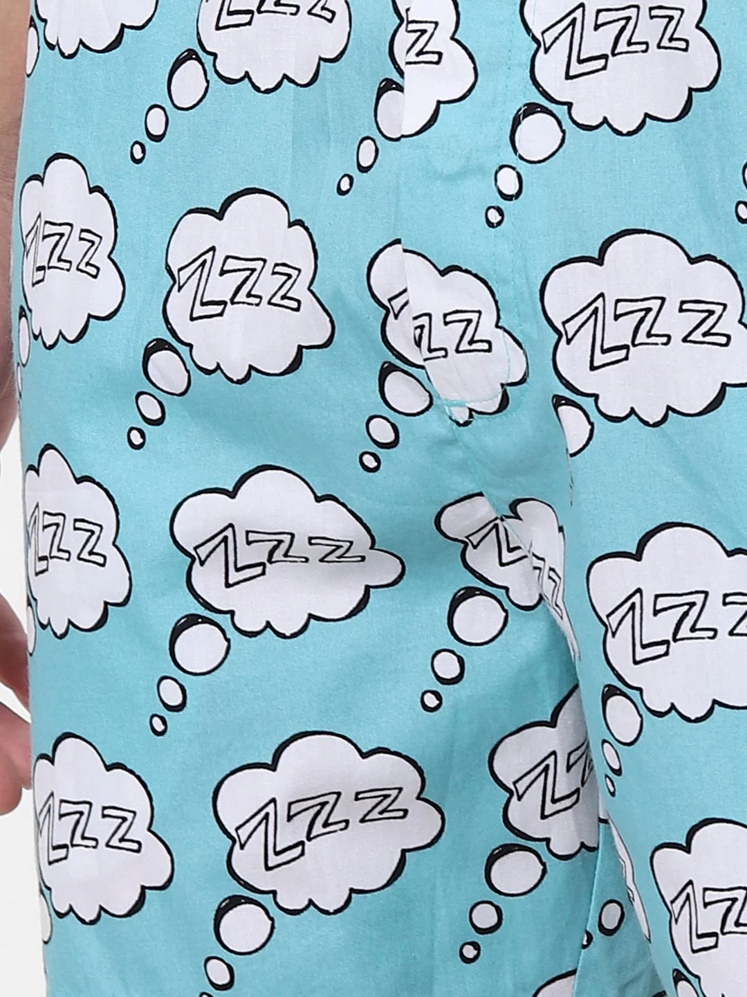 Blue Sleepy Text Print Boxers - Image 4
