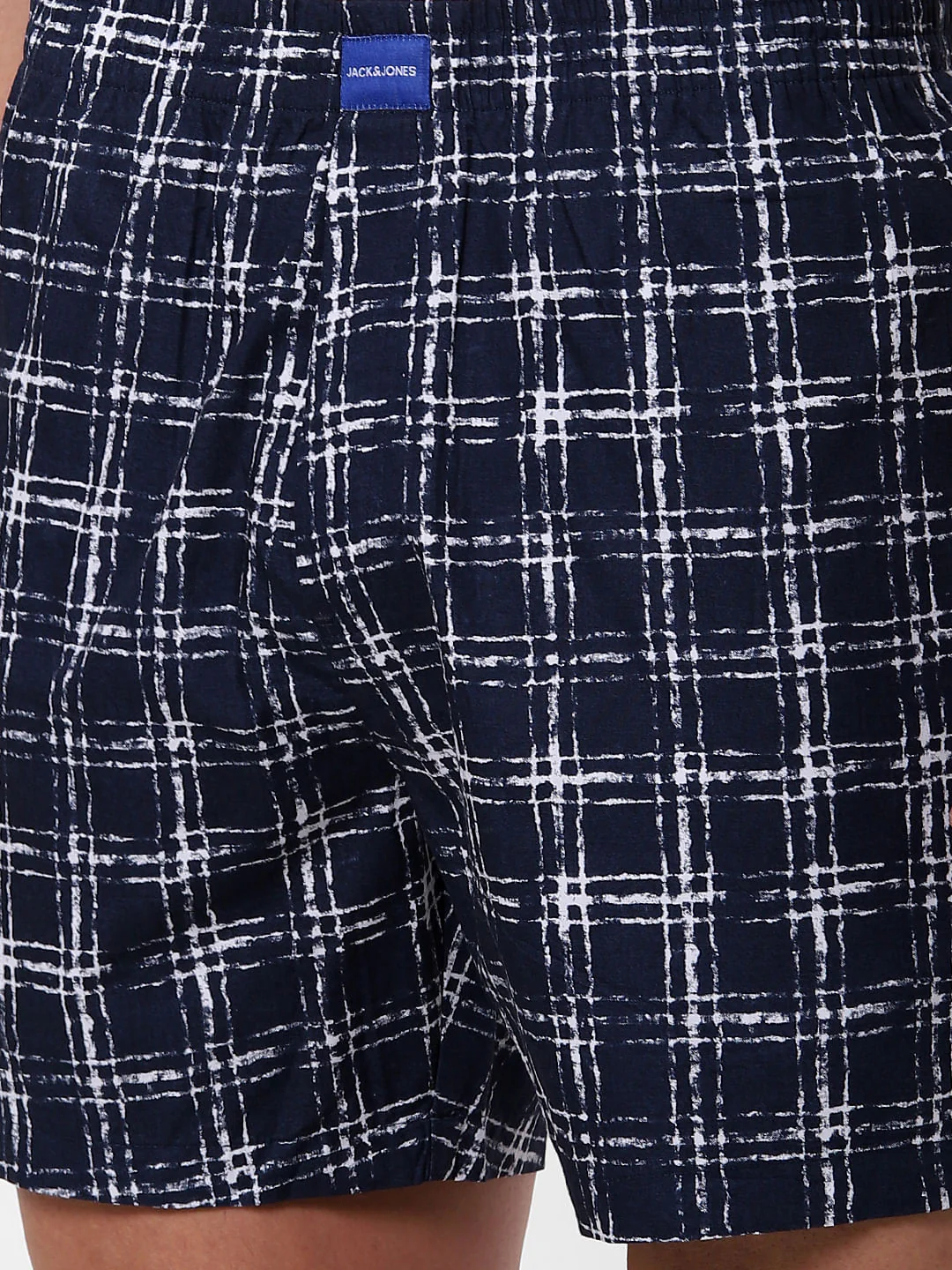 Navy Blue Check Boxers - Image 4