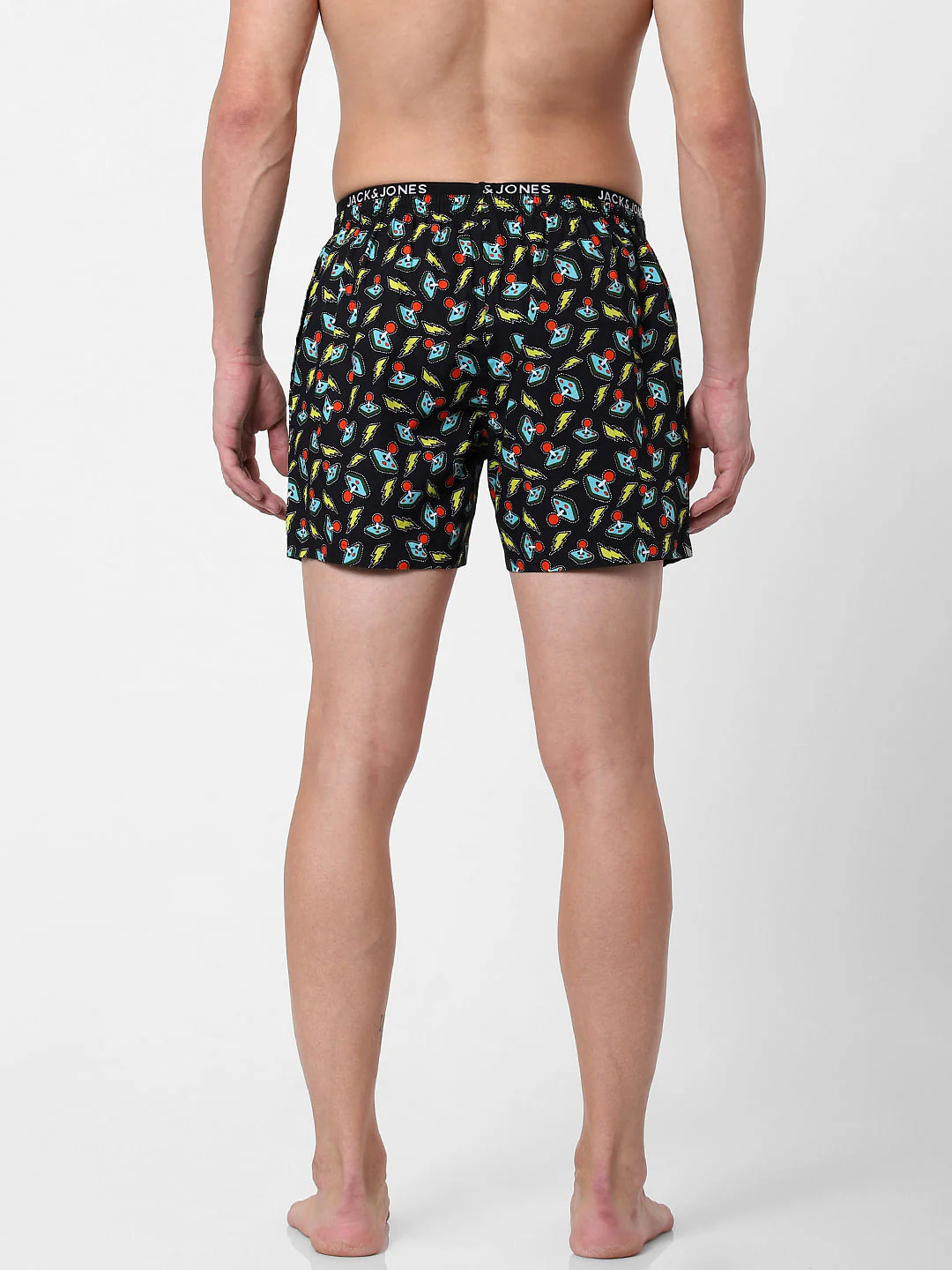 Black Graphic Print Boxers - Image 3